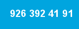 926 392 41 91 926 392 41 91